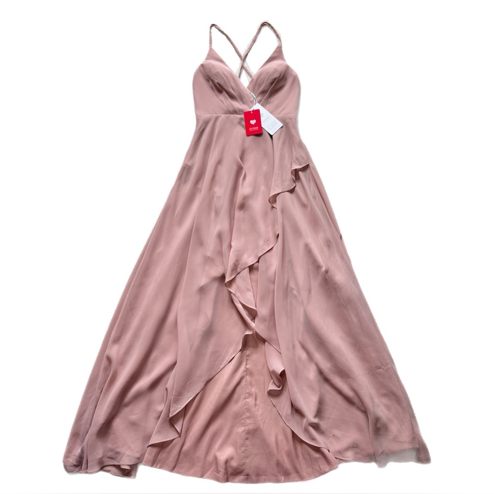 Elegant Pink Evening Gown